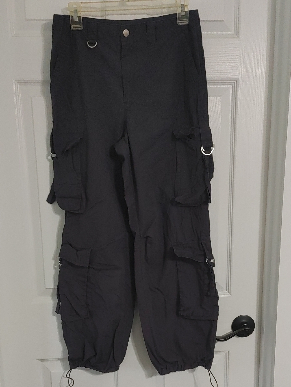 Faded Rose Cargo Utility Pants with D-Rings 30" Waist Sz Medium Multiple Pockets